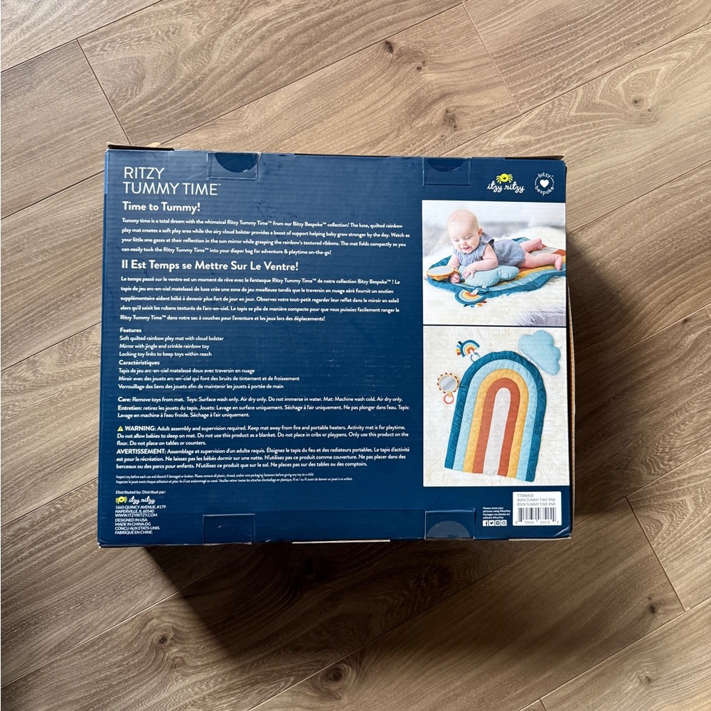 Itzy Ritzy Bitzy Bespoke Ritzy Tummy Time Rainbow Play Mat - Picture 2 of 4